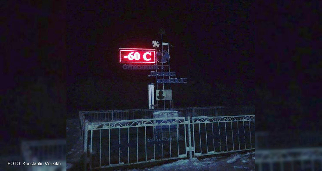 Temperaturas de -60ºC estos días en el pueblo más frío del mundo
