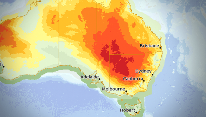 Calor de récord en Australia y otras zonas del hemisferio sur