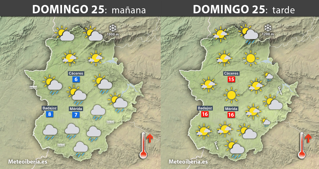 Domingo de Ramos con lluvias sólo por la mañana en Extremadura ¿Y el resto de Semana Santa?